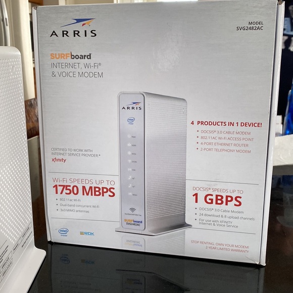 ARRIS SVG2482AC 1750 Mbps 4 Port Voice Modem - Picture 2 of 4